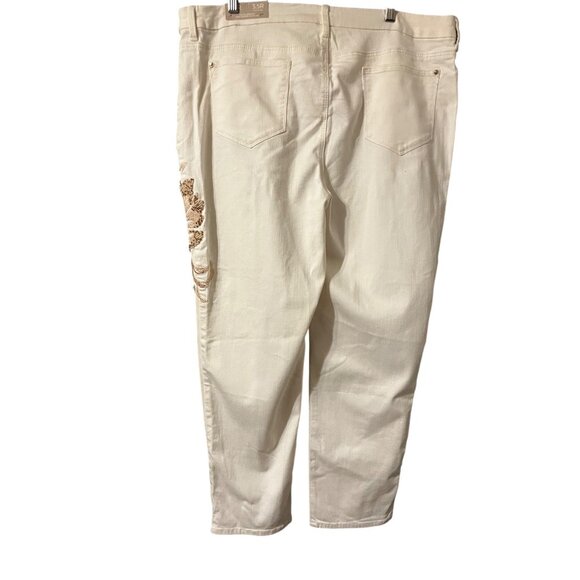 Chicos So Slimming Girlfriend Slim Leg Ankle Pants Size 3.5R size 16 - Picture 2 of 4